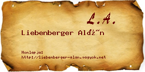 Liebenberger Alán névjegykártya